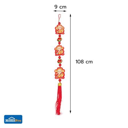 ของตกแต่งตรุษจีน เทพเจ้าแดง 2517 UNION HOME 108x9 ซม. สีแดง/ทอง_3