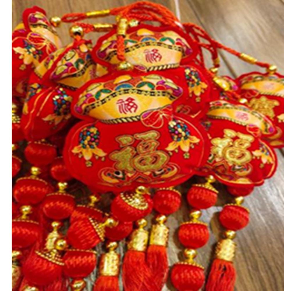 ของตกแต่งตรุษจีน ถุงเงินแดง 2515 UNION HOME 52x9 ซม. สีแดง/ทอง