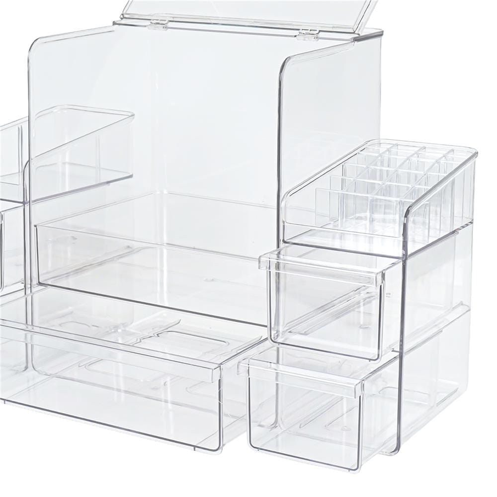 ชุดกล่องลิ้นชัก MAKE UP STACKO BREIS 27x22x32.5 ซม. สีใส