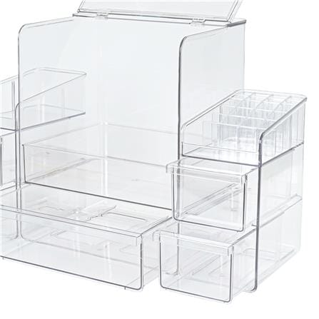 ชุดกล่องลิ้นชัก MAKE UP STACKO BREIS 27x22x32.5 ซม. สีใส_3