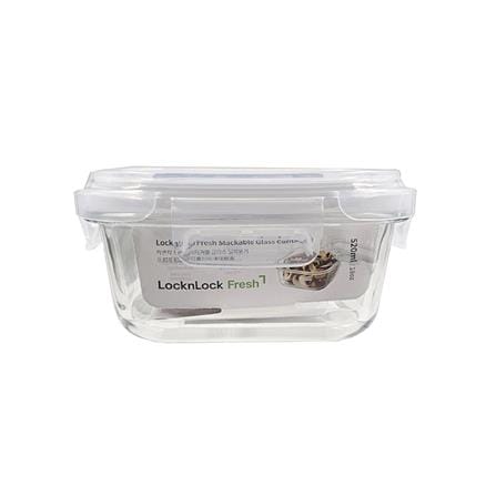กล่องอาหารแก้ว LOCKNLOCK THE CLEAR 0.52 ลิตร สีขาว/ใส_1