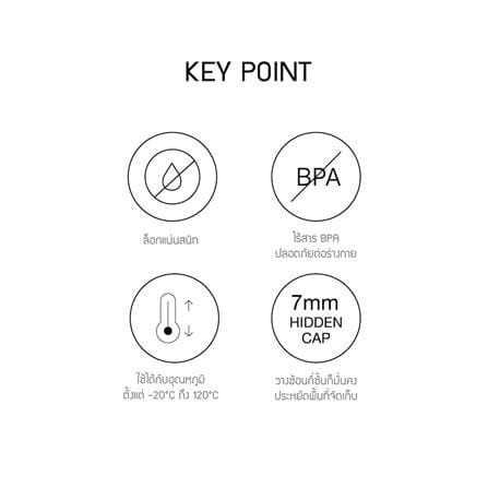 กล่องอาหารแก้ว LOCKNLOCK THE CLEAR 0.52 ลิตร สีขาว/ใส_9
