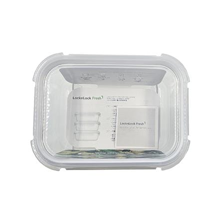 กล่องอาหารแก้ว LOCKNLOCK THE CLEAR 0.64 ลิตร สีขาว/ใส_3