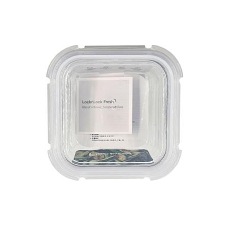กล่องอาหารแก้ว LOCKNLOCK THE CLEAR 0.32 ลิตร สีขาว/ใส_3