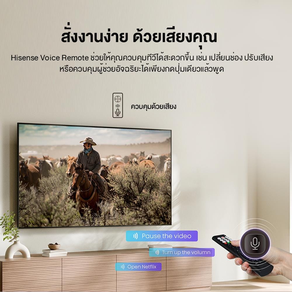 ทีวีแอลอีดี 75 นิ้ว HISENSE (4K, LED, VIDAA) 75E6Q