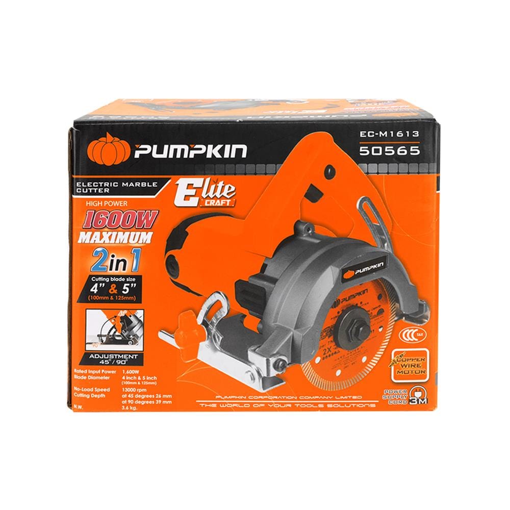 เครื่องตัดหินอ่อน PUMPKIN 50565 EC-M1613 4 นิ้ว 1600 วัตต์