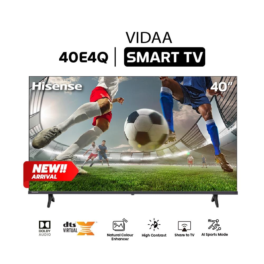 ทีวีแอลอีดี 40 นิ้ว HISENSE (FULL HD, LED, VIDAA) 40E4Q