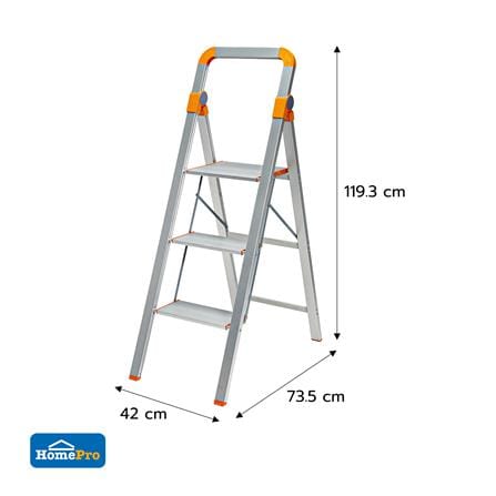 บันไดอะลูมิเนียมมีมือจับ MATALL MINI SLIM AO815-103 3 ขั้น_6