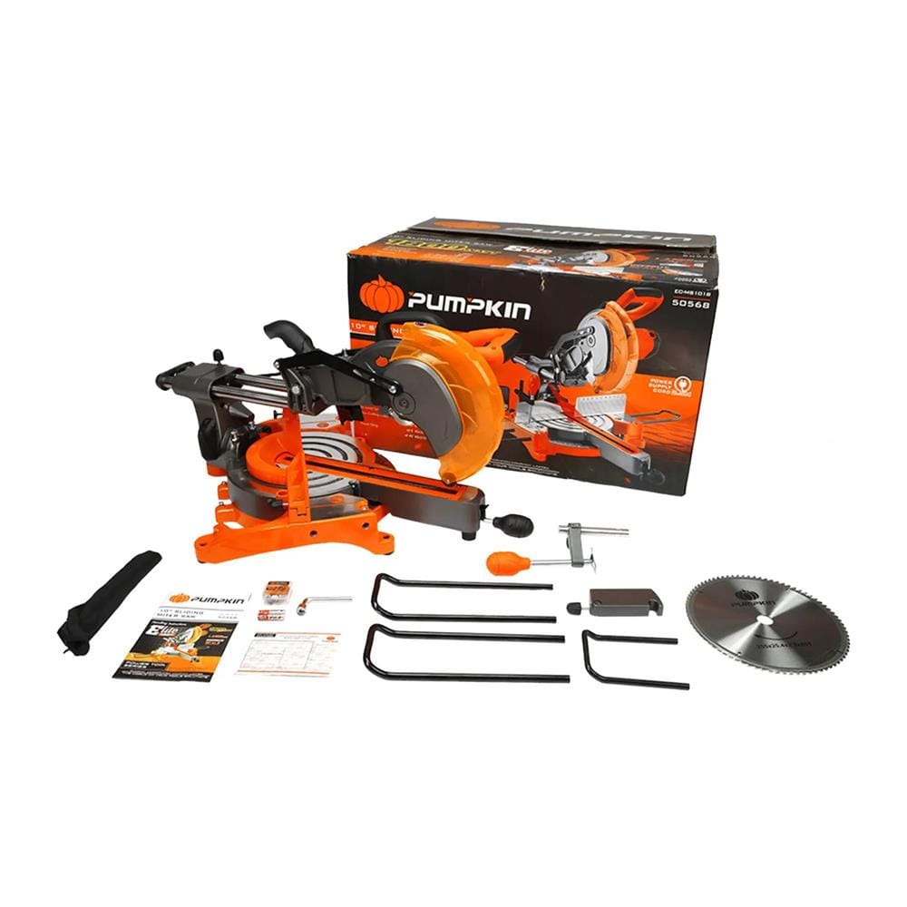 เครื่องเลื่อยองศาสไลด์ 10 นิ้ว PUMPKIN 50568 EC-MS1018 1800 วัตต์