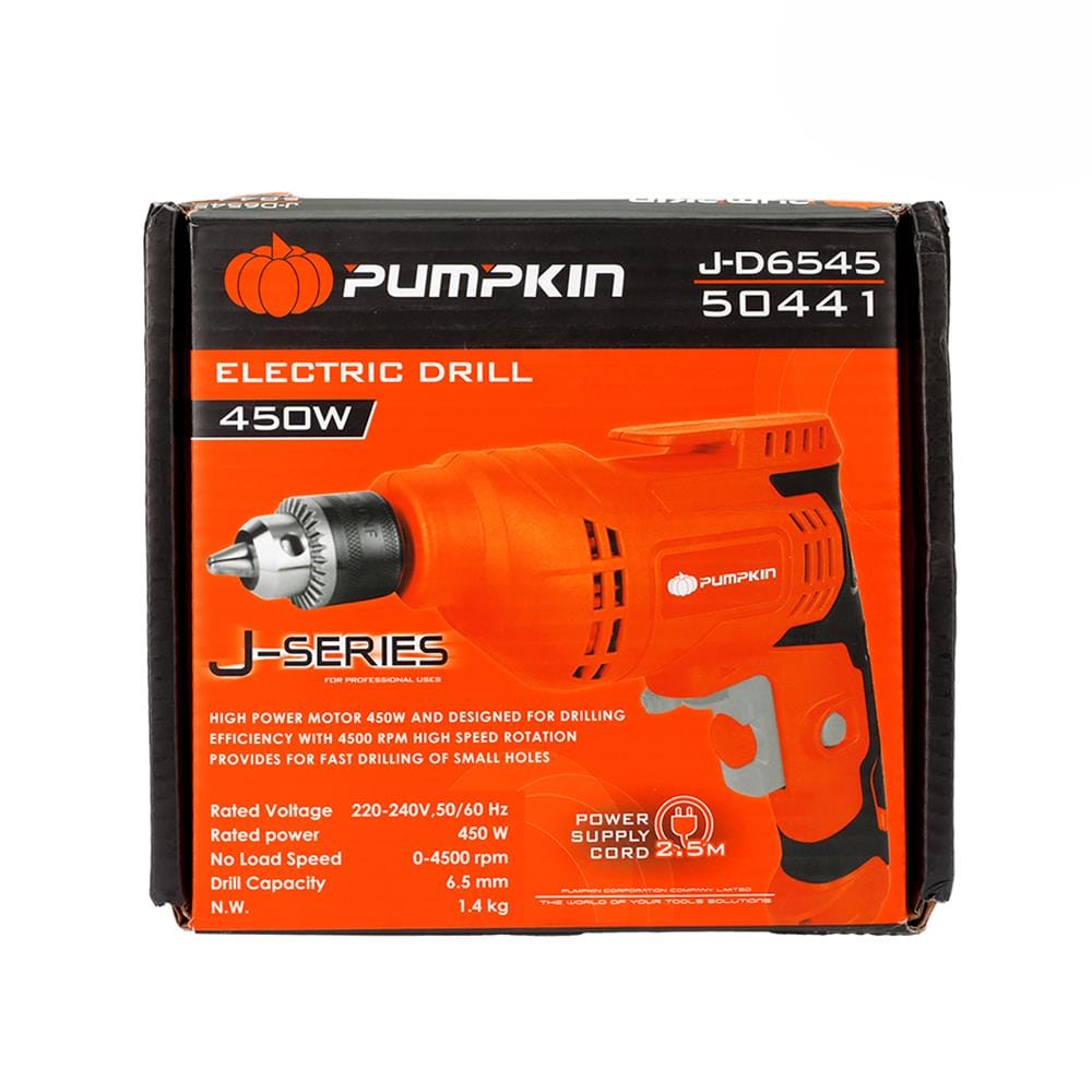 สว่านไฟฟ้า PUMPKIN 50441 J-D6545 6.5 มม. 450 วัตต์