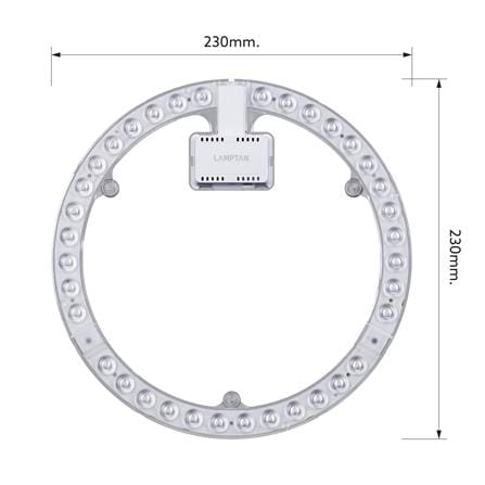 หลอด LED LAMPTAN LENS MODULE DESERVE 26 วัตต์ DAYLIGHT_7
