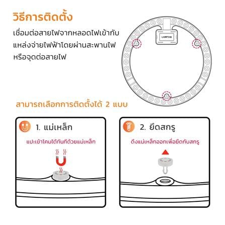 หลอด LED LAMPTAN LENS MODULE DESERVE 26 วัตต์ DAYLIGHT_6