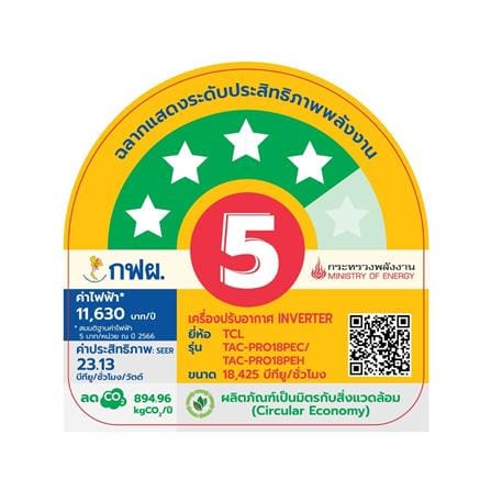 แอร์ผนัง TCL TAC-PRO18PE 18425 บีทียู อินเวอร์เตอร์_4