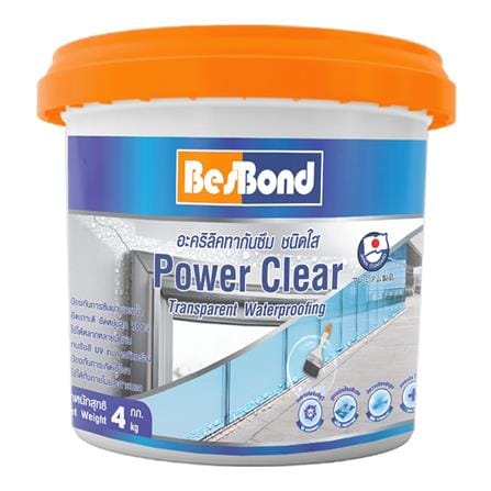 อะคริลิคกันซึม BESBOND POWER CLEAR 4 กก. สีใส_0