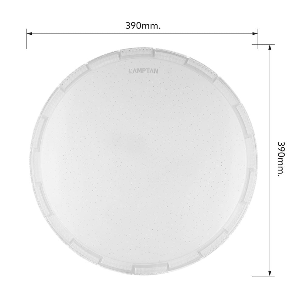ไฟเพดาน LED LAMPTAN GLITY 15 นิ้ว 36 วัตต์ DAYLIGHT/COOL WHITE/WARM WHITE