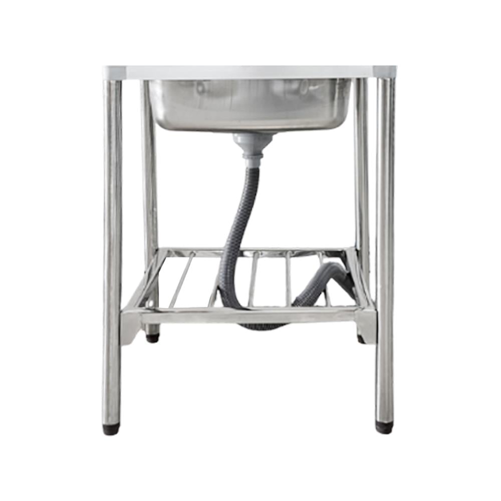 ซิงค์ขาตั้ง 1 หลุม PREMA PM812SBW 57.6 ซม. สีเงิน