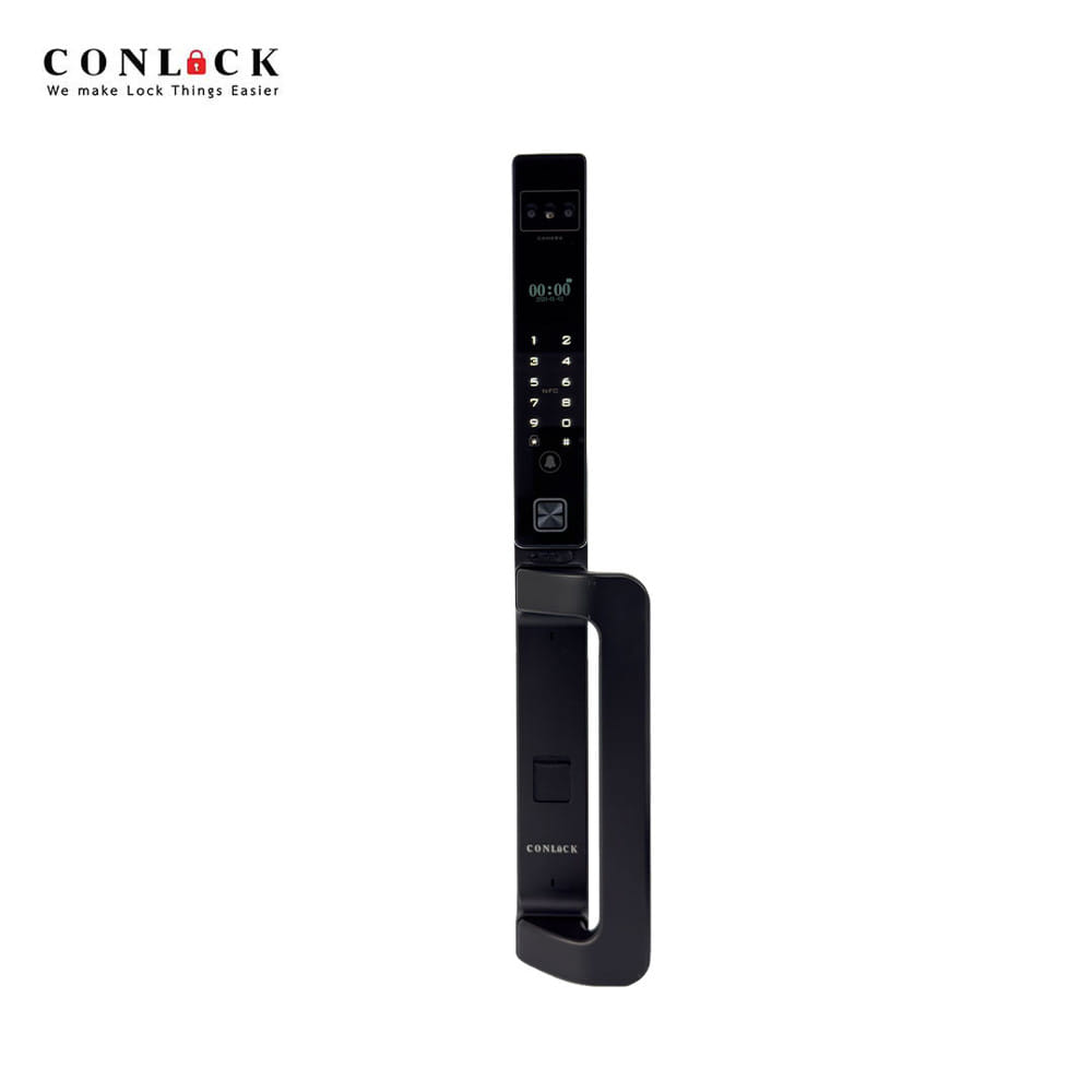 กลอนดิจิตอล CONLOCK XERCON CURVE สีดำ