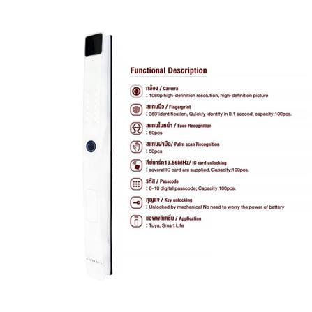 กลอนดิจิตอล CONLOCK BLANCO สีขาว_5