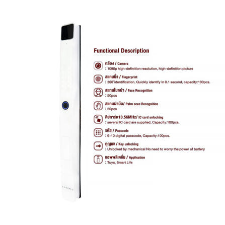 กลอนดิจิตอล CONLOCK BLANCO สีขาว_5