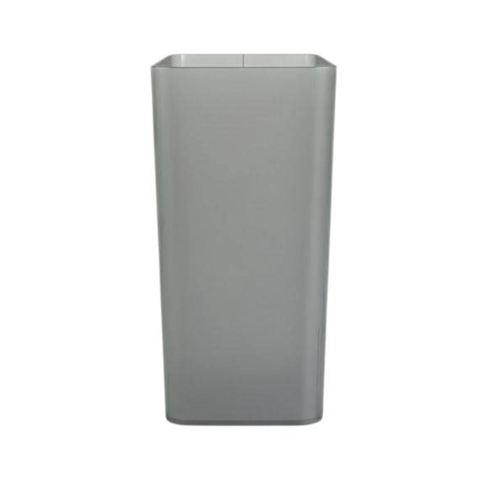 ถังขยะเหลี่ยม DWK RECTANGULAR 18 ลิตร สีเทา/ใส