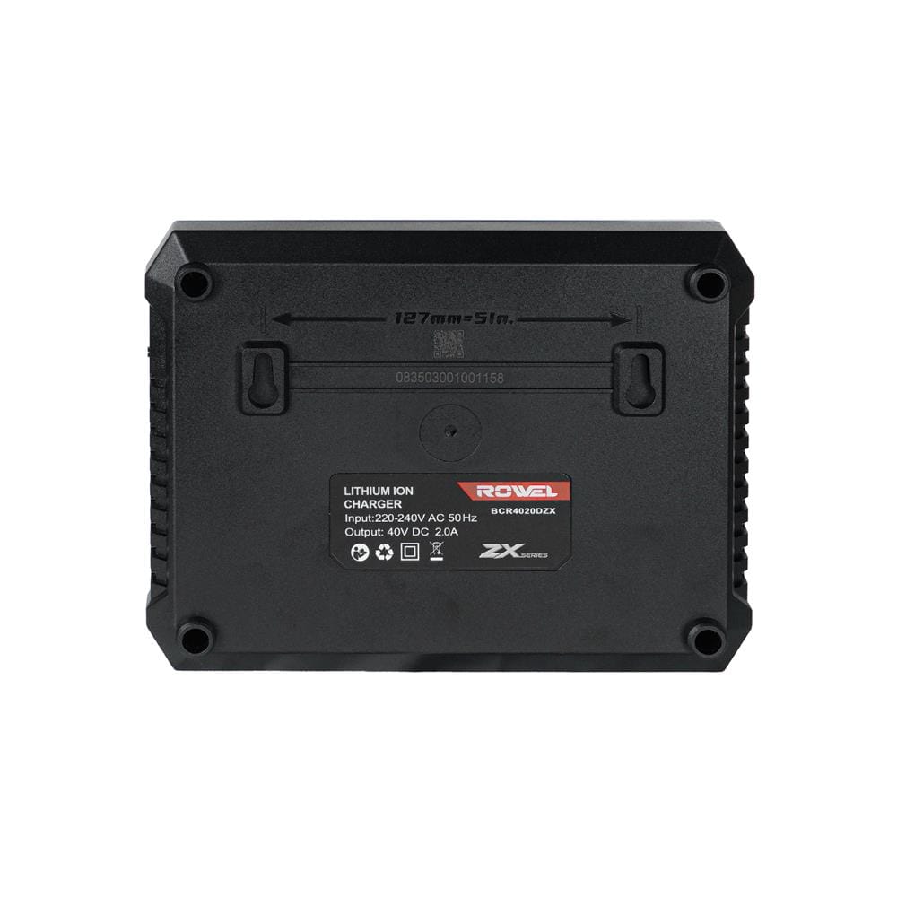 แท่นชาร์จแบตเตอรี่ 2 ช่อง ROWEL BCR4020DZX 40 โวลต์ 2 แอมป์