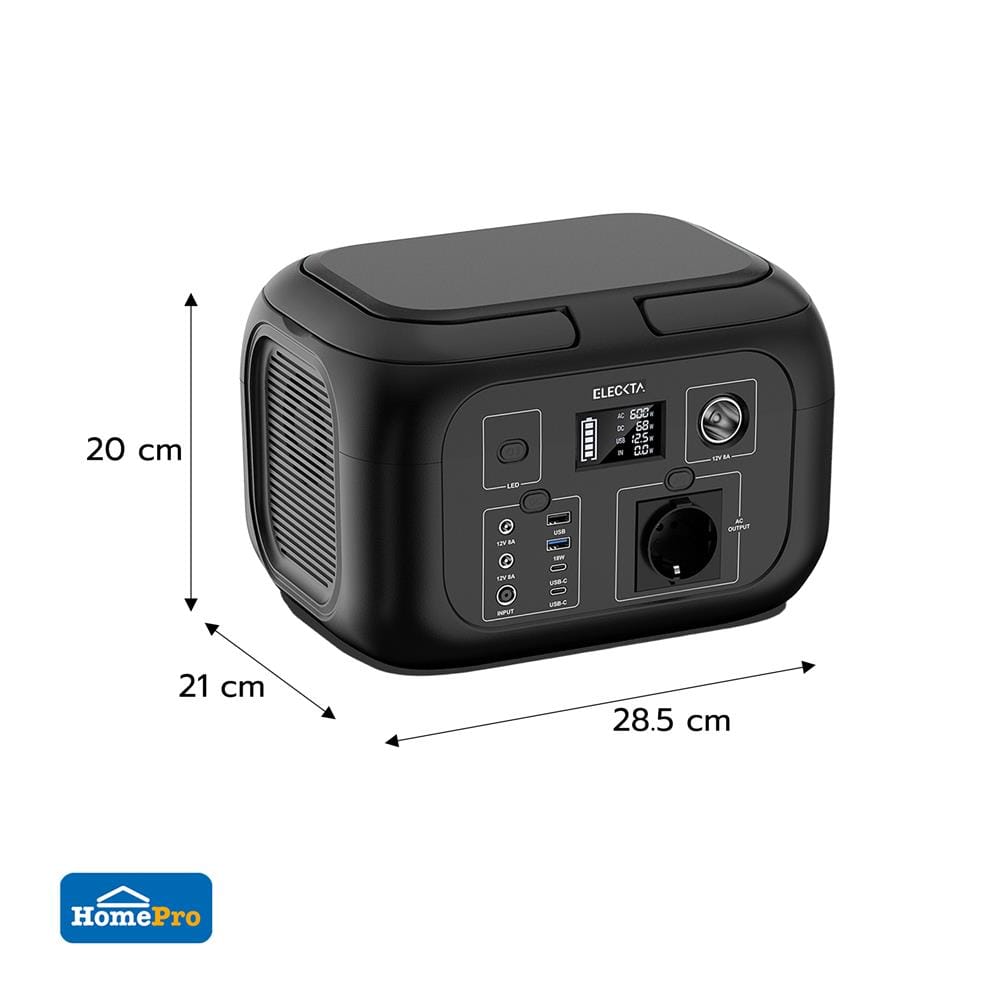 POWER BOX ELECKTA 448WH 600 วัตต์ สีดำ