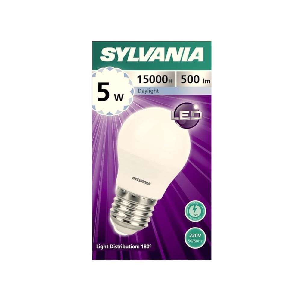หลอด LED SYLVANIA G45 BASIC PLUS 5 วัตต์ DAYLIGTH E27