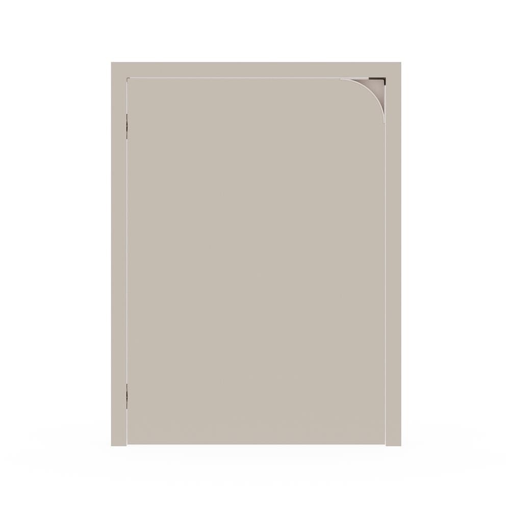 บานถังแก๊ส เปิดซ้าย KITZCHO CURVE 56x74 ซม. สี SAHARA