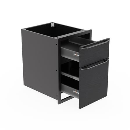 ตู้ลิ้นชัก KITZCHO LUCIDA PLUS 46x66 ซม. สี BLACK OAK_2