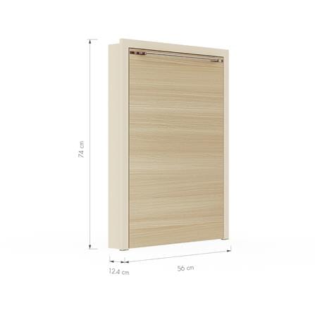 บานถังแก๊ส เปิดขวา KITZCHO LUCIDA PLUS 56x74 ซม. สี NATURAL OAK_5