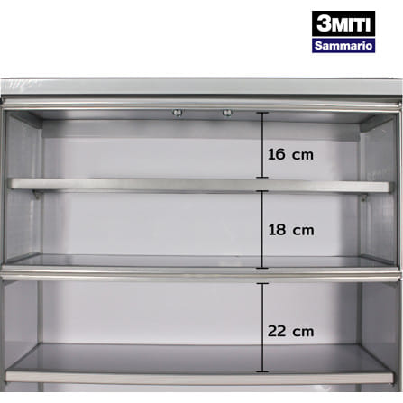 ชุดครัวอะลูมิเนียมสำเร็จรูป ท็อปเรียบ 3MITI STR 100FF 100 ซม. สีขาว_6