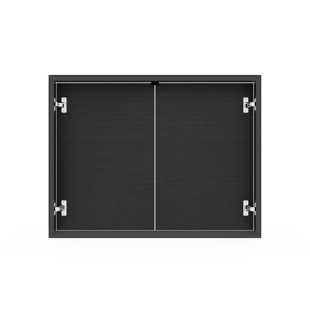 บานซิงค์คู่ KITZCHO LUCIDA PLUS 86x66 ซม. สี BLACK OAK