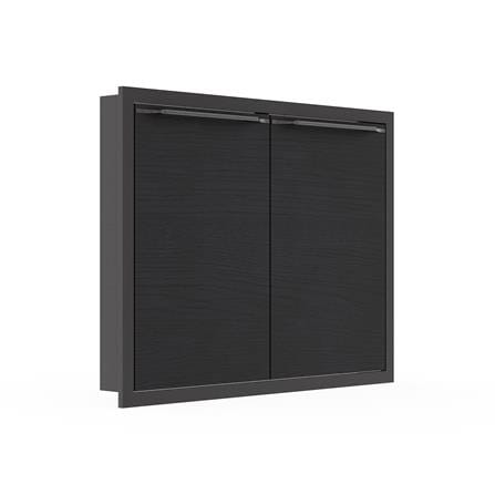 บานซิงค์คู่ KITZCHO LUCIDA PLUS 86x66 ซม. สี BLACK OAK_1