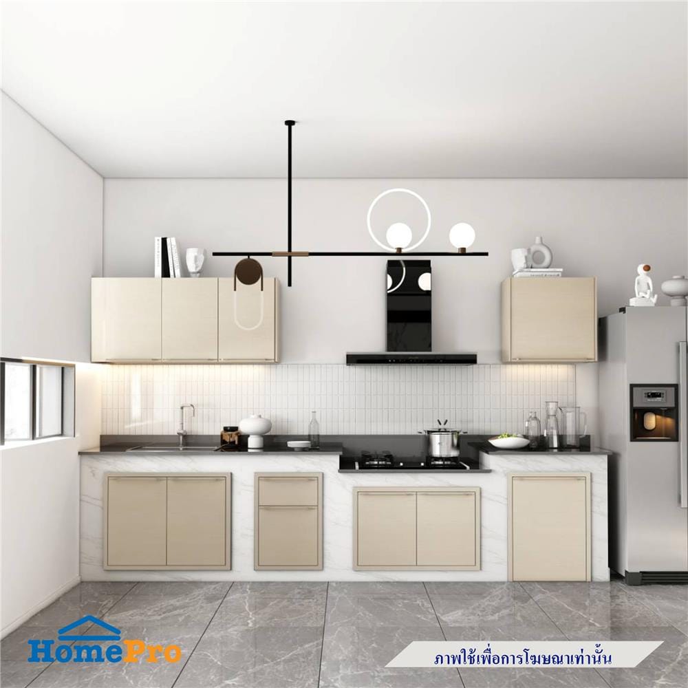 บานซิงค์เดี่ยว เปิดขวา KITZCHO LUCIDA PLUS 46x66 ซม. สี NATURAL OAK