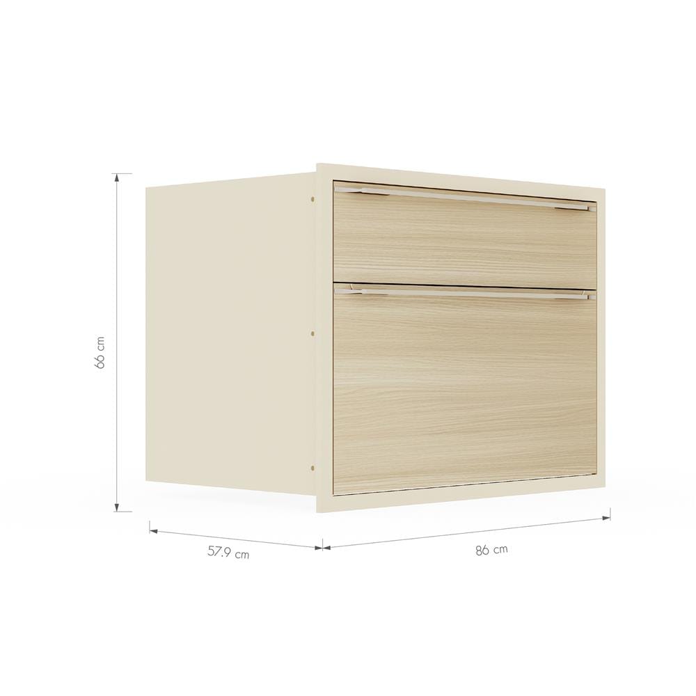 ตู้ลิ้นชัก KITZCHO LUCIDA PLUS 86x66 ซม. สี NATURAL OAK