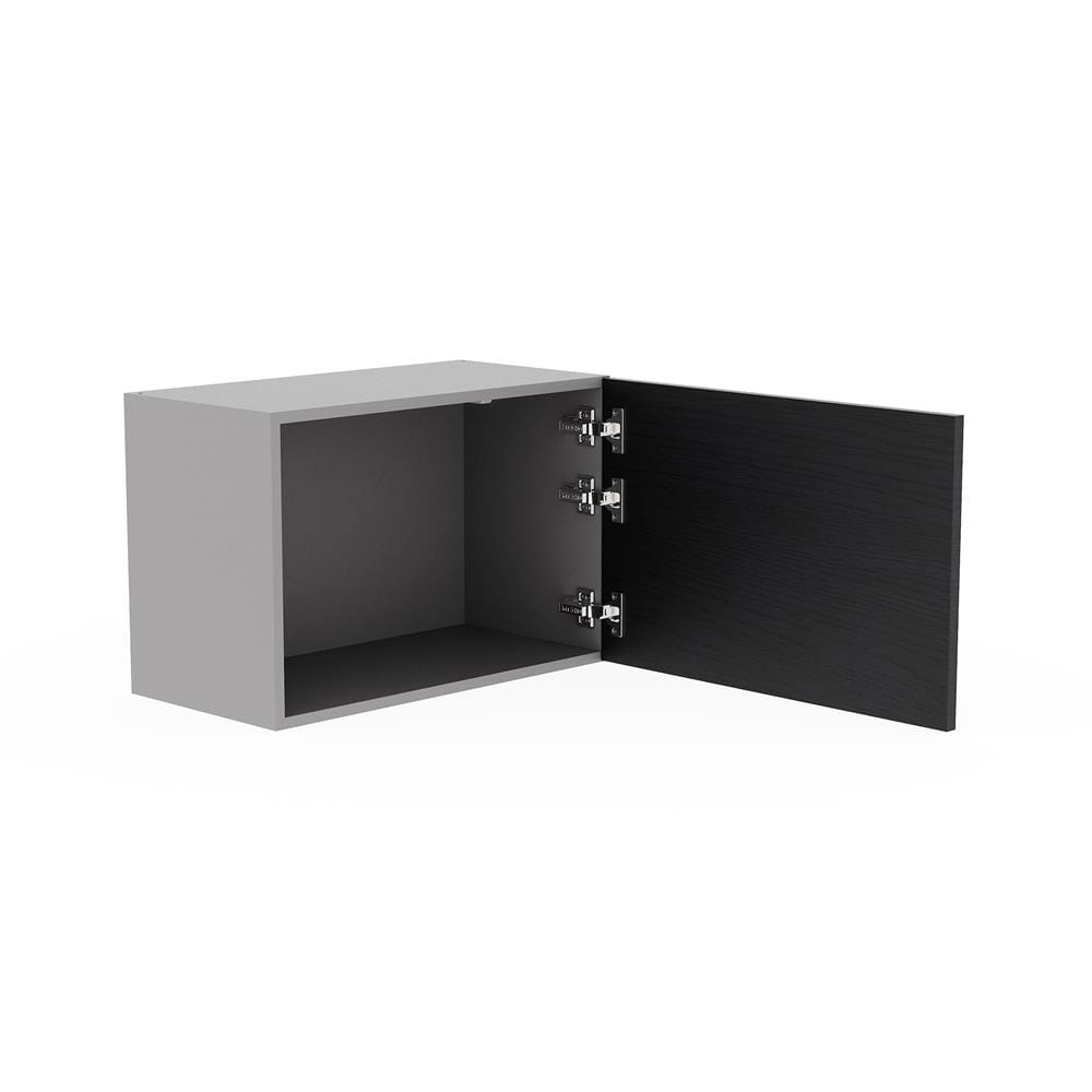 ตู้แขวนเดี่ยว เปิดขวา KITZCHO LUCIDA PLUS 60x40 ซม. สี BLACK OAK