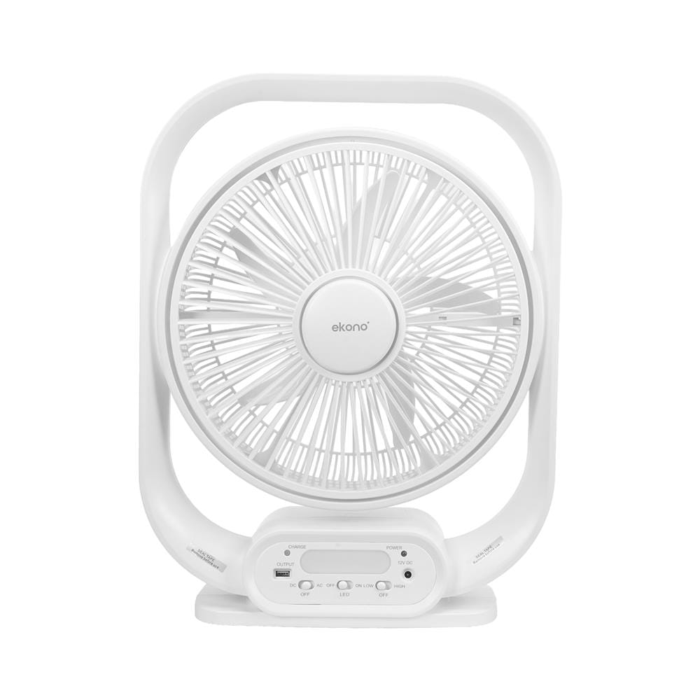 พัดลมพกพา 12 นิ้ว EKONO EK-PTB03 สีขาว