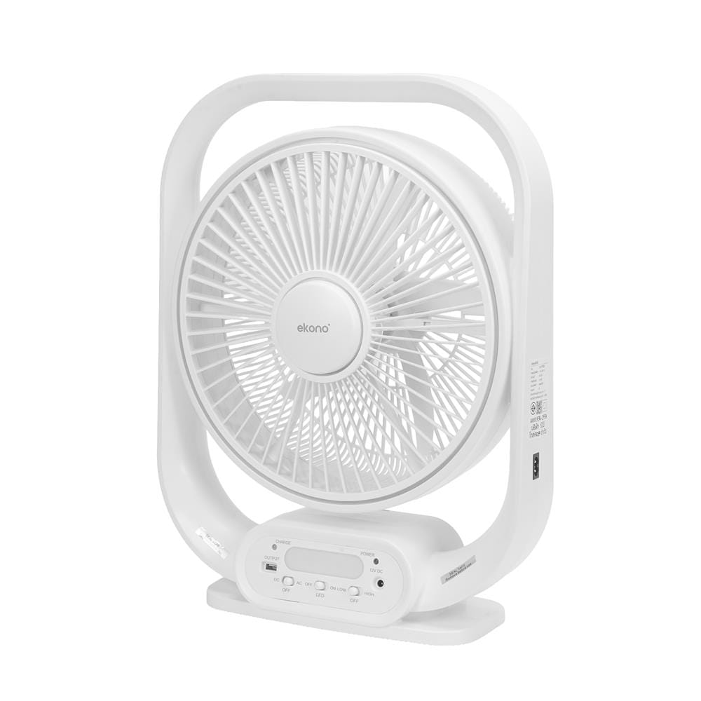 พัดลมพกพา 12 นิ้ว EKONO EK-PTB03 สีขาว