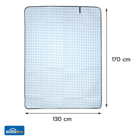 เสื่ออเนกประสงค์ SNAZZ SHIRO 130x170 ซม. สีฟ้า_5