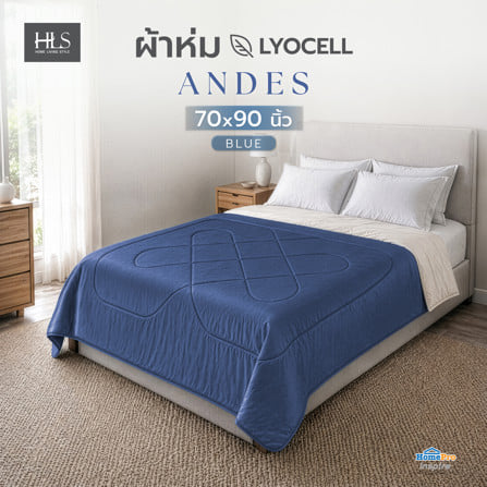 ผ้าห่ม HOME LIVING STYLE ANDES 70x90 นิ้ว สี BLUE_7