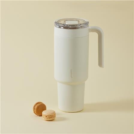 กระติกสุญญากาศ LOCKNLOCK METRO CAFE DUAL HANDLE 1.2 ลิตร สีขาว_1