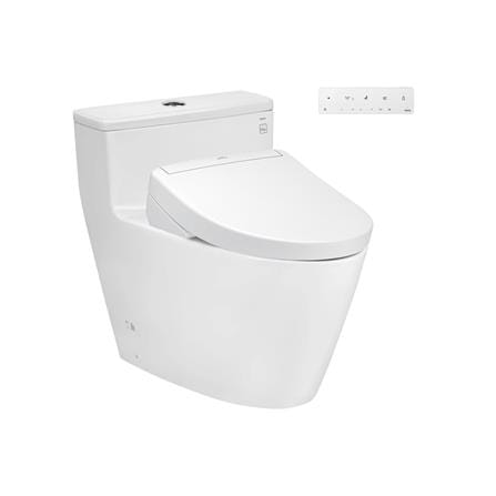 สุขภัณฑ์ 1 ชิ้น พร้อมฝารองนั่งอัตโนมัติ TOTO WASHLET S5 (CW625SW3) 3/4.5 ลิตร สีขาว_0