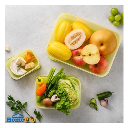 กล่องอาหาร LOCKNLOCK SMART KEEP FRESH HLE5600NS2 3.2 ลิตร สีเขียว (แพ็ก 2 ชิ้น)_2