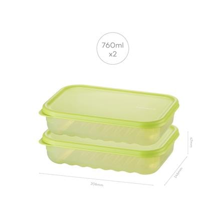 กล่องอาหาร LOCKNLOCK SMART KEEP FRESH HLE5300NS2 0.76 ลิตร สีเขียว (แพ็ก 2 ชิ้น)_15