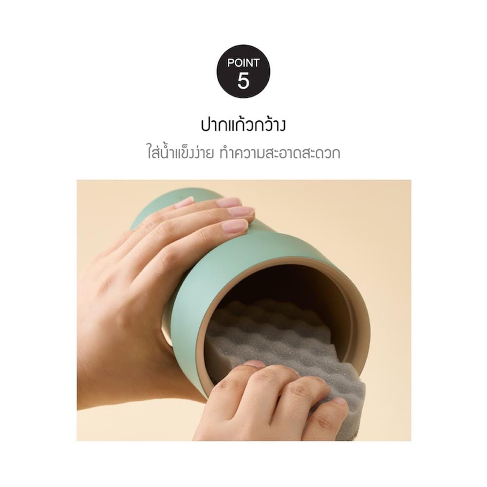กระติกสุญญากาศ LOCKNLOCK METRO CAFE TOP HANDLE 0.9 ลิตร สีขาว
