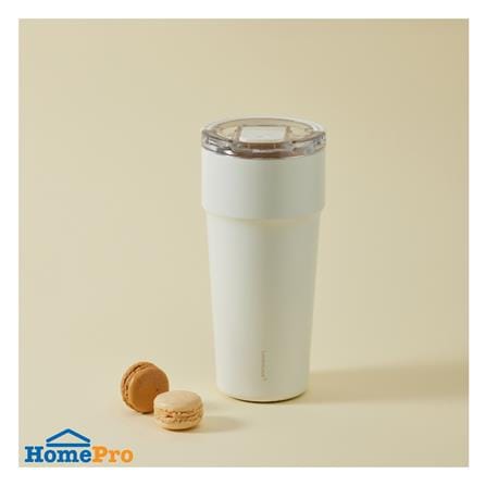 กระติกสุญญากาศ LOCKNLOCK METRO CAFE TOP HANDLE 0.9 ลิตร สีขาว_1