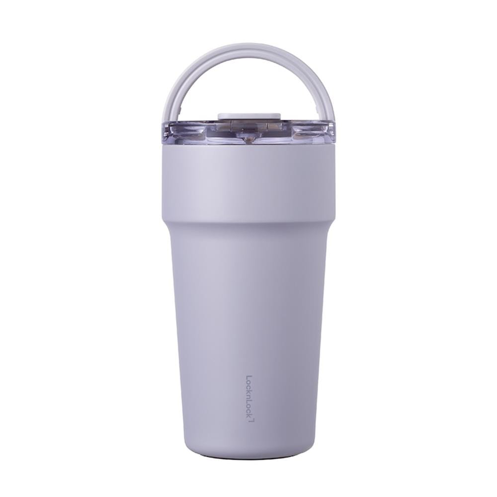 กระติกสุญญากาศ LOCKNLOCK METRO CAFE TOP HANDLE 0.71 ลิตร สีม่วง