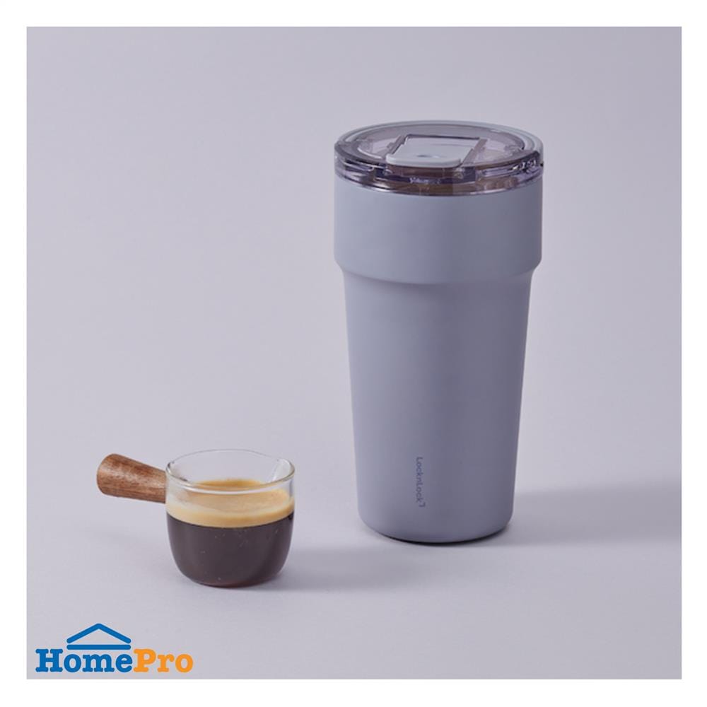 กระติกสุญญากาศ LOCKNLOCK METRO CAFE TOP HANDLE 0.71 ลิตร สีม่วง
