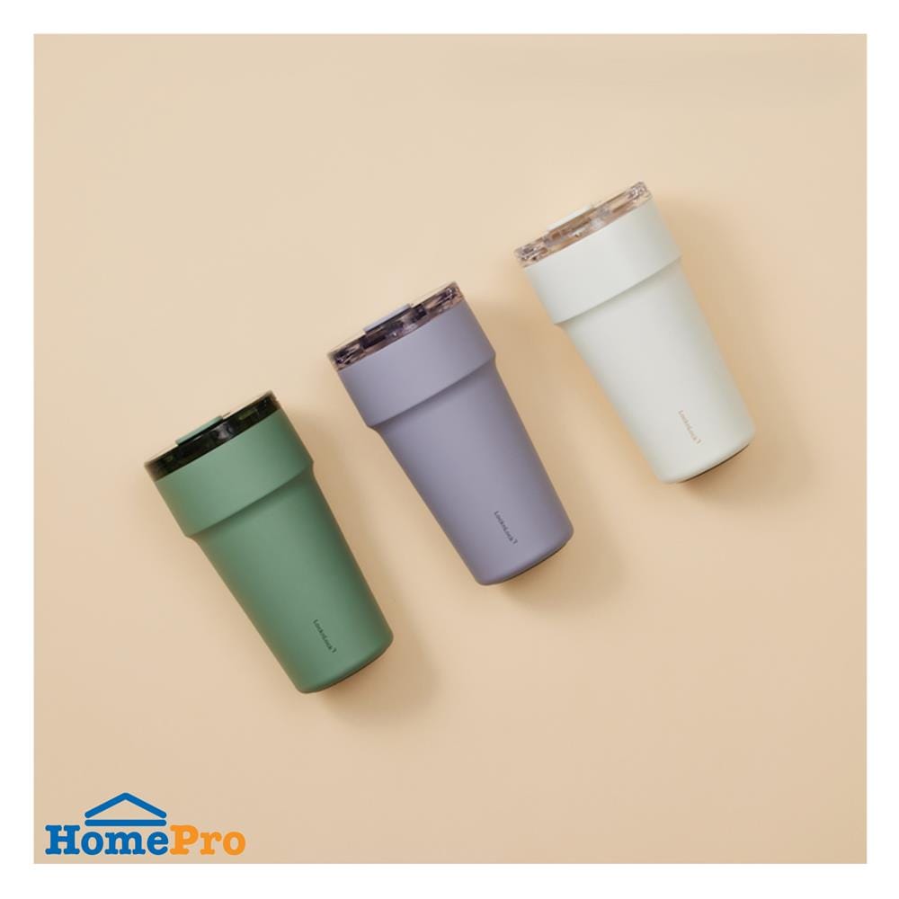 กระติกสุญญากาศ LOCKNLOCK METRO CAFE TOP HANDLE 0.71 ลิตร สีม่วง