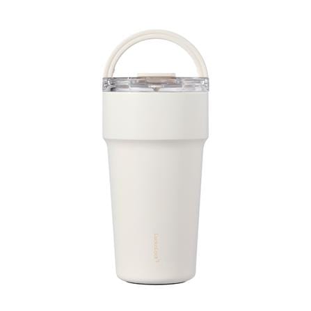 กระติกสุญญากาศ LOCKNLOCK METRO CAFE TOP HANDLE 0.71 ลิตร สีขาว